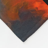 ウェールズのドラゴンでイギリスの城を温める フリースブランケット (角)