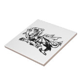 ウェールズのドラゴンのタイル タイル (側面)