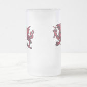 ウェールズのドラゴンのマグ フロストグラスビールジョッキ (中央)