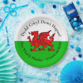 ウェールズのドラゴン セント・デイビッドの日 9" プレート (パーティー)