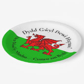 ウェールズのドラゴン セント・デイビッドの日 9" プレート (アングル)