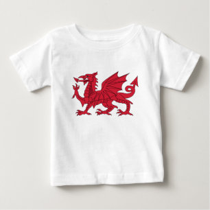 ウェールズのドラゴン ベビーTシャツ
