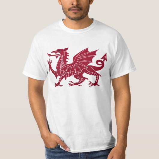 ウェールズのドラゴンY Ddraig Gochのワイシャツ Tシャツ (正面)