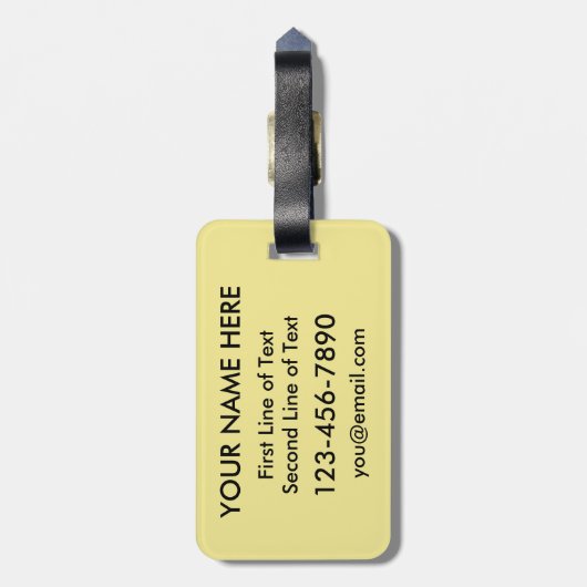 ウェールズのハートラゲッジタグテンプレート ラゲッジタグ (裏面縦)