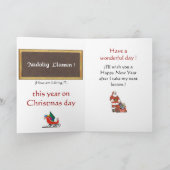 ウェールズのバースデー・カード シーズンカード (内部)