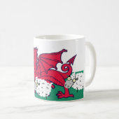 ウェールズのヒツジ コーヒーマグカップ (正面右)