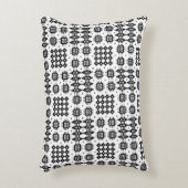 ウェールズのフェイクなタペストリーの白黒アクセントの枕 アクセントクッション (正面(垂直))