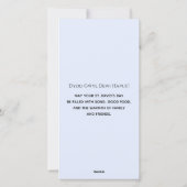 ウェールズのプライドの聖者のデイヴィッドの日のカスタムの文字 シーズンカード (裏面)