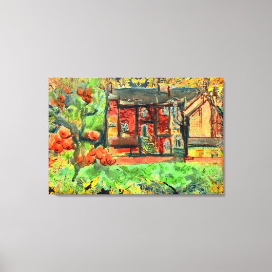 ウェールズのホット秋の日キャンバス キャンバスプリント (正面)