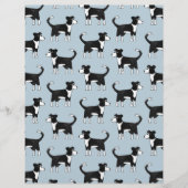 ウェールズのボーダーコリー羊飼いのスクラップブック用紙 (正面)