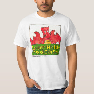 ウェールズのポッドキャストのTシャツを学んで下さい Tシャツ