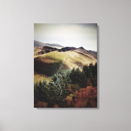 ウェールズのマウンテンビューズ キャンバスプリント (正面)