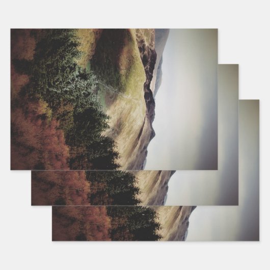 ウェールズのマウンテンビューズ ラッピングペーパーシート (セット)