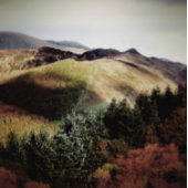 ウェールズのマウンテンビューズ ラージ壁時計