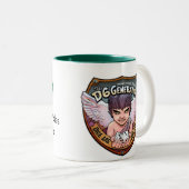 ウェールズのマグからのD6Gの単語 ツートーンマグカップ (正面右)