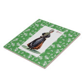 ウェールズの伝統的な衣裳- Gwent タイル (側面)