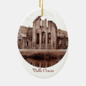 ウェールズの修道士のクリスマスのオーナメント セラミックオーナメント (裏面)