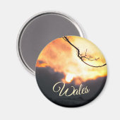 ウェールズの冬の太陽 マグネット (正面/裏面)