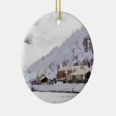 ウェールズの冬 セラミックオーナメント (右)