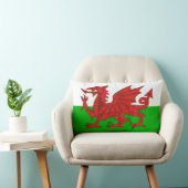 ウェールズの国のドラゴンの旗ウェールズイギリス ランバークッション (椅子)
