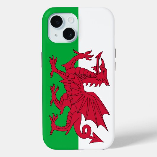 ウェールズの国旗のApple iPhone 15 Case-Mate iPhoneケース (裏面)