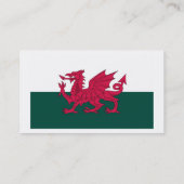 ウェールズの地図や旗 名刺 (裏面)