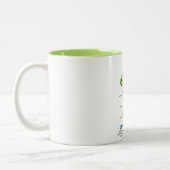 ウェールズの地図 ツートーンマグカップ (左)