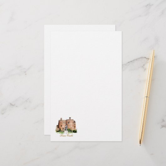 ウェールズの城 便箋 (正面/裏面インサイチュ)