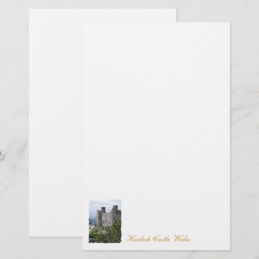 ウェールズの城 便箋 (正面/裏面)