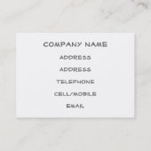 ウェールズの城 名刺 (裏面)