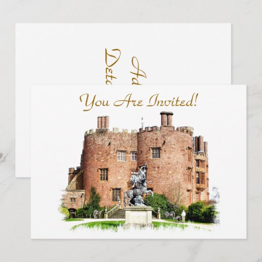 ウェールズの城 招待状 (正面/裏面)