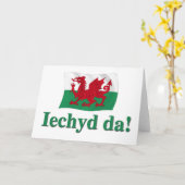 ウェールズの挨拶(応援!) カード (黄色い花)