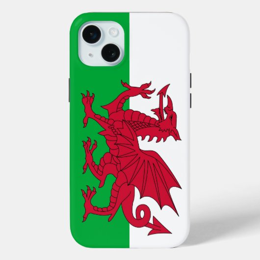 ウェールズの旗のアップルiPhone 15 Plusケース Case-Mate iPhoneケース (裏面)