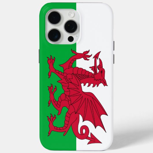 ウェールズの旗のアップルiPhone 15 Pro Maxケース Case-Mate iPhoneケース (裏面)