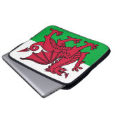 ウェールズの旗のラップトップの箱 ラップトップスリーブ (正面下部)