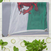 ウェールズの旗の台所タオル キッチンタオル (折り畳み)