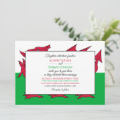 ウェールズの旗, ウェールズの国旗 結婚式 招待状 (スタンド正面)