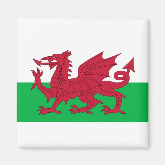 ウェールズの旗 マグネット (正面)