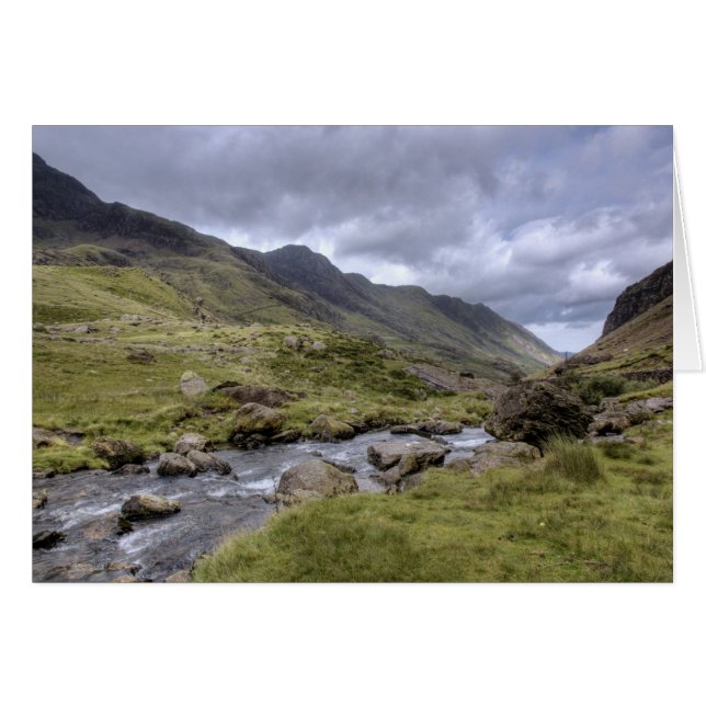 ウェールズの景色カード (正面横)