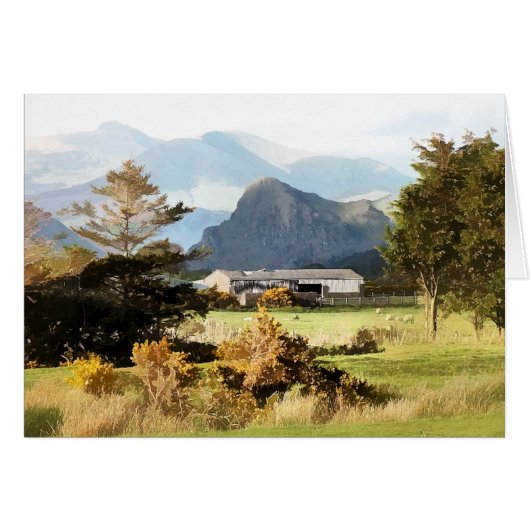 ウェールズの景観カード (正面横)