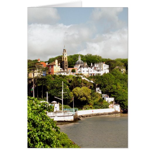 ウェールズの村のグリーティングカード (正面)