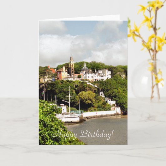 ウェールズの村 カード (黄色い花)