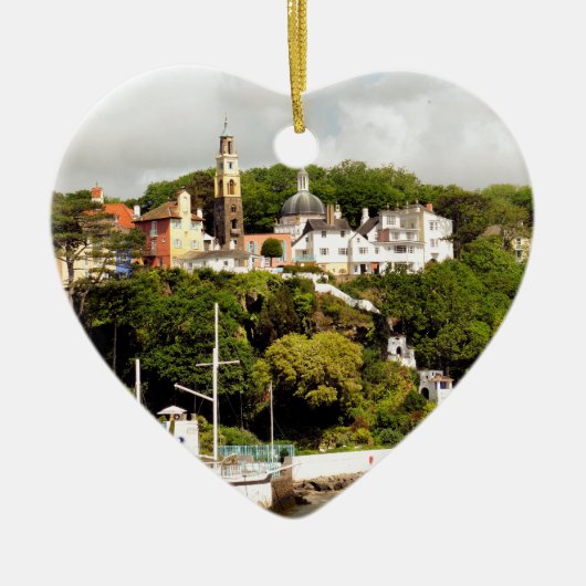 ウェールズの村 セラミックオーナメント (正面)