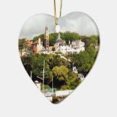 ウェールズの村 セラミックオーナメント (左)