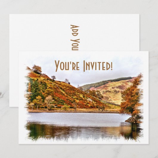ウェールズの湖 招待状 (正面/裏面)