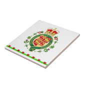 ウェールズの王室のなバッジ タイル (側面)