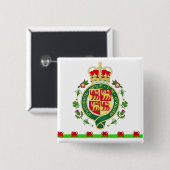 ウェールズの王室のなバッジ 缶バッジ (正面&裏面)