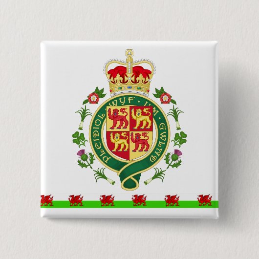 ウェールズの王室のなバッジ 缶バッジ (正面)