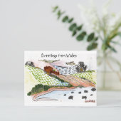 ウェールズの田舎 ポストカード (スタンド正面)