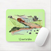 ウェールズの田舎 マウスパッド (マウス)
